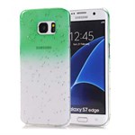 Trendy water drops plastic cover for Galaxy S7 Edge green